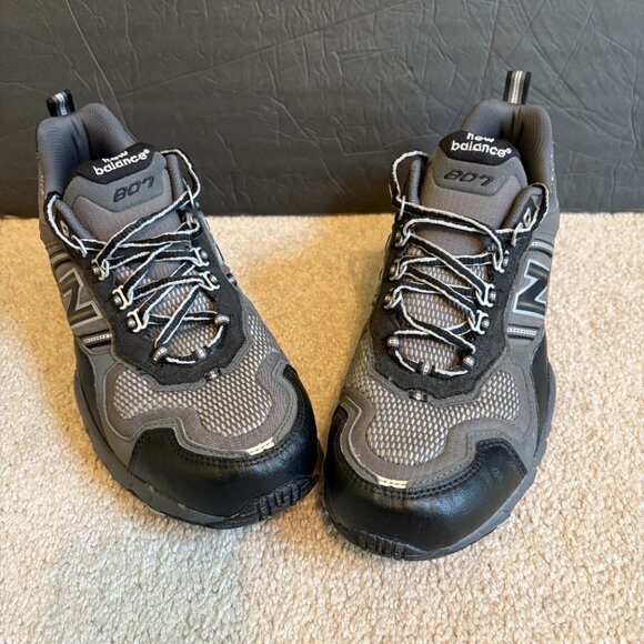 New Balance 807 Men's Athletic shoes Size 10D Black Gray M807BK - Picture 2 of 10